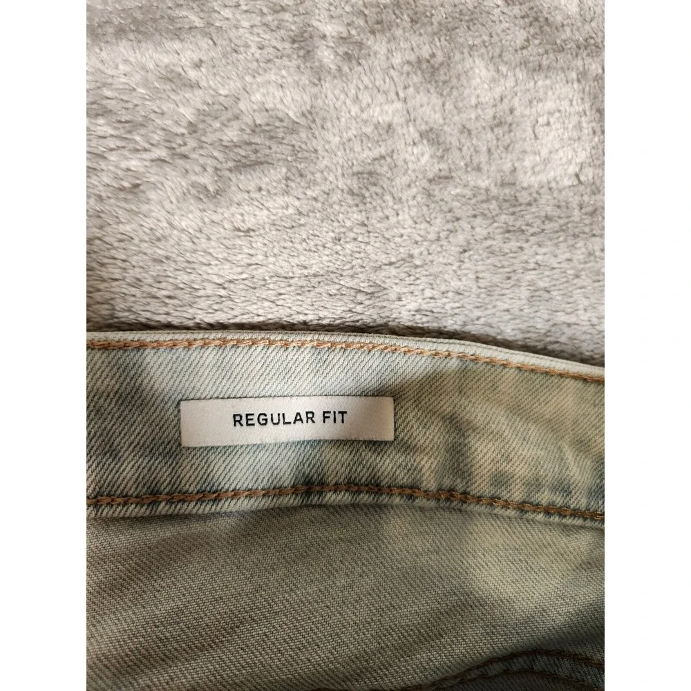 Pull and Bear Jeans Women's 39X32 (Tag EUR 48 MEX 38) Blue Skinny STAIN‎